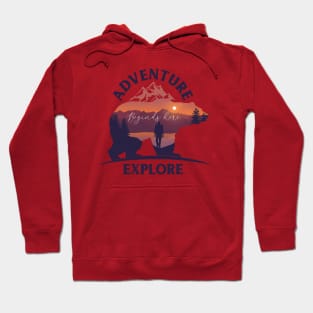 Bear Adventure Begins Here Hoodie